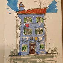 Mi proyecto del curso: Dibujo arquitectónico expresivo con marcadores de colores. Sketching, Drawing, Architectural Illustration, Sketchbook & Ink Illustration project by Nacho Murugarren - 07.25.2022