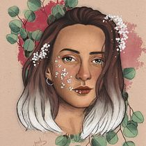 My project for course: Illustrated Portraits with Procreate. Ilustração tradicional, Ilustração vetorial, Ilustração digital, e Desenho de retrato projeto de Belén Gabarró - 24.07.2022