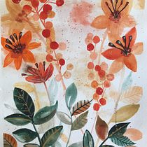 Mein Kursprojekt: Blumenkompositionen mit Aquarell: Verbinde dich mit der Natur. Ilustração tradicional, Pintura, Pintura em aquarela e Ilustração botânica projeto de anne-katrin.leich - 25.07.2022