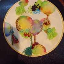 Mi proyecto del curso: Técnicas básicas de bordado y acuarela. Painting, Watercolor Painting, Embroider, and Textile Design project by Pilar Siles González - 07.25.2022