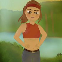 Il mio progetto del corso: Creazione di personaggi femminili in stile cartoon con Procreate. Projekt z dziedziny Trad, c, jna ilustracja, Ilustracja c, frowa, R, sunek c i frow użytkownika marco_deantonio - 25.07.2022