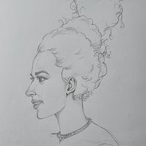 My project for course: Portrait Sketchbooking: Explore the Human Face. Sketching, Drawing, Portrait Drawing, Artistic Drawing, and Sketchbook project by byndoorsonali - 07.18.2022