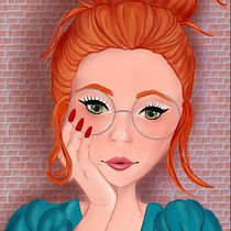 Il mio progetto del corso: Ritratto di personaggi femminili con Procreate. Projekt z dziedziny Trad, c, jna ilustracja, Ilustracja c, frowa, R, sunek c i frow użytkownika Lara - 25.07.2022