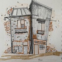 My project for course: Expressive Architectural Sketching with Colored Markers. Sketching, Drawing, Architectural Illustration, Sketchbook & Ink Illustration project by rlymail - 07.25.2022