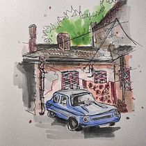 Mein Kursprojekt: Expressive Architekturskizzen mit Markern. Sketching, Drawing, Architectural Illustration, Sketchbook & Ink Illustration project by Victoria Shirokova - 07.25.2022