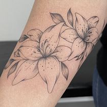 Mi proyecto del curso: Tatuaje botánico con puntillismo. Ilustração tradicional, Desenho de tatuagens e Ilustração botânica projeto de Brian Federico Ditto - 26.07.2022