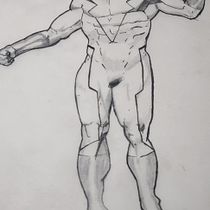 My project for course: Illustration for Comics: Anatomy of a Superhero. Un progetto di Illustrazione tradizionale, Character design, Fumetto, Disegno a matita e Disegno anatomico di edisonsouzapereira - 26.07.2022