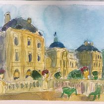 My project for course: Architectural Sketching with Watercolor and Ink. Sketching, Drawing, Watercolor Painting, Architectural Illustration, Sketchbook & Ink Illustration project by Bernhard Ebbinghaus - 07.26.2022