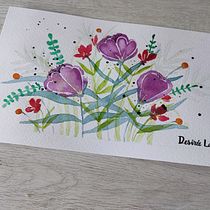 Mi proyecto del curso: Creación de una composición floral con acuarela. Un progetto di Illustrazione tradizionale, Belle arti, Pittura, Pittura ad acquerello, Illustrazione botanica e Illustrazione naturalistica di Desirée Lara - 25.07.2022