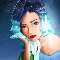 My project for course: Digital Fantasy Portraits with Photoshop. Traditional illustration, Drawing, Digital Illustration, Portrait Drawing, Digital Drawing, and Digital Painting project by psilenz15 - 07.21.2022