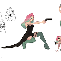 My project for course: Digital Character Design: Draw Protagonists with Personality Ein Projekt aus dem Bereich Traditionelle Illustration, Design von Figuren, Zeichnung, Digitale Illustration und Digitale Zeichnung von Dalia Ashraf - 26.07.2022