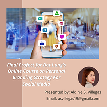 My project for course: Personal Branding Strategy for Social Media by Aldine Villegas Ein Projekt aus dem Bereich Marketing, Social Media, Digitales Marketing, Mobile Marketing, Instagram, Content-Marketing, Marketing für Facebook, Kommunikation und Marketing für Instagram von Aldine Villegas - 25.07.2022