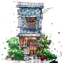 My project for course: Expressive Architectural Sketching with Colored Markers. Sketching, Drawing, Architectural Illustration, Sketchbook & Ink Illustration project by ramlan_ramlee - 07.25.2022