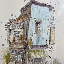 My project for course: Expressive Architectural Sketching with Colored Markers. Sketching, Drawing, Architectural Illustration, Sketchbook, Ink Illustration, and Traditional illustration project by Yolanda W - 07.20.2022
