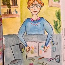 My project for course: Exploratory Sketchbook: Find Your Drawing Style. Un proyecto de Ilustración tradicional, Bocetado, Creatividad, Dibujo, Pintura a la acuarela, Sketchbook y Pintura gouache de Martina Colombres - 27.07.2022