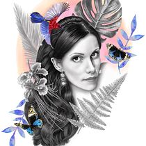 My project for course: Portrait Illustration with Analog and Digital Techniques. Traditional illustration, Pencil Drawing, Drawing, Digital Illustration, Watercolor Painting, Portrait Drawing, and Realistic Drawing project by Joanne Ward - 07.27.2022