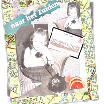Mijn project van de cursus: Artistieke collages met gemengde technieken - Vacation. Colagem, Ilustração digital, Design digital e Ilustração editorial projeto de Hilde De Loor - 27.07.2022