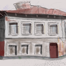 My project for course: Expressive Architectural Sketching with Colored Markers. Sketching, Drawing, Architectural Illustration, Sketchbook & Ink Illustration project by Yana Shcherbitskaya - 07.28.2022