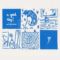 a good day. Fine Arts, Sketching, Creativit, Drawing, and Sketchbook project by sssssttieeenn - 07.28.2022