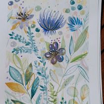 Il mio progetto del corso: Acquerelli floreali: entra in sintonia con la natura. Ilustração tradicional, Pintura, Pintura em aquarela e Ilustração botânica projeto de Daniela Zaccheddu - 28.07.2022