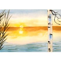 Mon projet du cours : Paysages atmosphériques à l'aquarelle Ein Projekt aus dem Bereich Bildende Künste, Malerei und Aquarellmalerei von Chrystèle Bourély - 28.07.2022