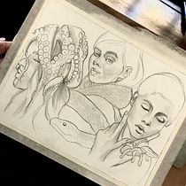 Meu projeto do curso: Caderno de retratos: explore o rosto humano. Sketching, Drawing, Portrait Drawing, Artistic Drawing, and Sketchbook project by Camila Racosta - 07.28.2022