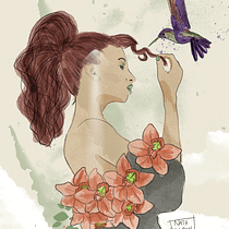 Minha primeira pintura digital. Un progetto di Illustrazione tradizionale, Design digitale, Pittura digitale e Narrativa di Nathália de N. Wilson - 27.07.2022