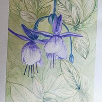 Mi proyecto del curso: Técnicas de acuarela en negativo para ilustración botánica Ein Projekt aus dem Bereich Traditionelle Illustration und Botanische Illustration von Flor Ampudia - 28.07.2022
