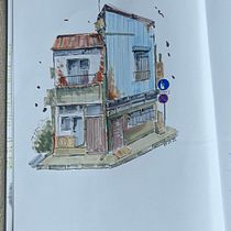Mein Kursprojekt: Expressive Architekturskizzen mit Markern. Sketching, Drawing, Architectural Illustration, Sketchbook & Ink Illustration project by l_dimpel - 07.29.2022