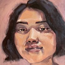 My project for course: Artistic Oil Portraiture on Paper. Un proyecto de Bellas Artes, Pintura y Pintura al óleo de natashalegi - 25.07.2022