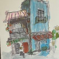 my final project. Sketching, Drawing, Architectural Illustration, Sketchbook & Ink Illustration project by vegdan - 07.24.2022
