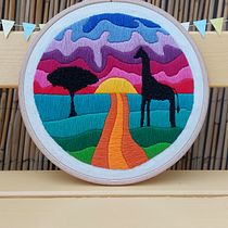 My project for course: Abstract Color and Design for Embroidery. Artesanato, Bordado, e Tecido projeto de dehaakhoed - 20.06.2022