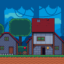 Mi proyecto del curso: Creación de escenarios pixel art para videojuegos. Un progetto di Animazione 2D, Animazione 3D, Videogiochi, Pixel art, Progettazione di videogiochi e Sviluppo di videogiochi di Daniel Rodriguez - 23.07.2022
