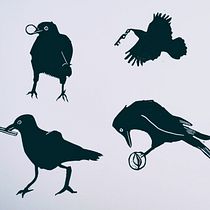 My project for course: Carved Stamps for Illustrated Compositions. Un progetto di Illustrazione tradizionale, Artigianato, Belle arti e Stampa di haggytea - 29.07.2022