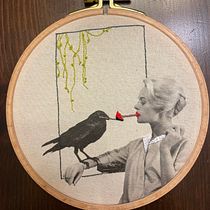 Mi proyecto del curso: Bordado en fotografías sobre tela. Photograph, Collage, Paper Craft, Printing, Embroider, DIY, and Textile Design project by slusnadominika - 07.29.2022