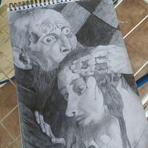 Mój projekt z kursu: Szkicowanie portretów: odkrywaj ludzką twarz - "Ivan the terrible and his son Ivan". Sketching, Drawing, Portrait Drawing, Artistic Drawing, and Sketchbook project by Oskar Szczepański - 07.30.2022