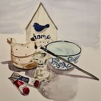 My project for course: Contemporary Still Life with Watercolor. Een project van Traditionele illustratie y Schilderij van Tal Sayag - 29.07.2022