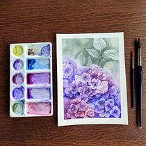 My project for course: Negative Watercolor Painting for Botanical Illustration Ein Projekt aus dem Bereich Traditionelle Illustration, Aquarellmalerei und Botanische Illustration von danapavel92 - 30.07.2022