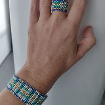 Mi proyecto del curso: Diseño de accesorios con cuentas: teje patrones elegantes. Accessor, Design, Arts, Crafts, Jewelr, Design, and Fiber Arts project by Brenda East Goenaga - 07.30.2022
