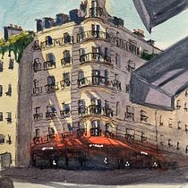 My project for course: Architectural Sketching with Watercolor and Ink. Sketching, Drawing, Watercolor Painting, Architectural Illustration, Sketchbook & Ink Illustration project by silviap66 - 07.30.2022