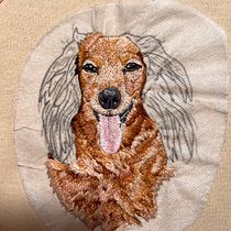 Rex. Embroider, Naturalistic Illustration, and Textile Design project by Sierra Nichols - 07.30.2022