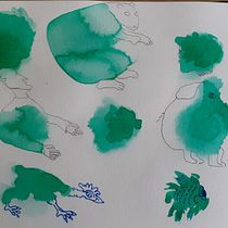 Some attempts related lessons of the unit 1. Traditional illustration, Sketching, Creativit, Drawing, Watercolor Painting, and Sketchbook project by dendiblues - 07.30.2022