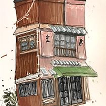 Mój projekt z kursu: Rysunek architektoniczny: kolor i artystyczna ekspresja. Sketching, Drawing, Architectural Illustration, Sketchbook & Ink Illustration project by alexandrastefaniakola - 07.30.2022