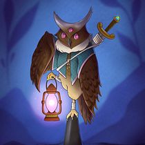 Mi proyecto del curso: Buho crestado portador de luz y guardián del bosque por las noches. . Traditional illustration, Character Design, Drawing, Digital Illustration, Stor, telling, and Narrative project by yasmintovani - 07.28.2022