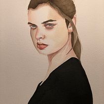 My project for course: Watercolor Portrait from a Photo. Traditional illustration, Watercolor Painting, and Portrait Drawing project by zoeybaloey - 07.30.2022