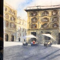 Meu projeto do curso: Técnicas modernas para paisagens urbanas em aquarela. Un progetto di Pittura e Pittura ad acquerello di Rony Lucca Oliveira - 30.07.2022
