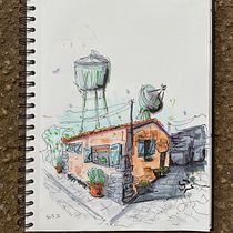 Mi proyecto del curso: Dibujo arquitectónico expresivo con marcadores de colores. Sketching, Drawing, Architectural Illustration, Sketchbook & Ink Illustration project by escarti_1 - 07.31.2022