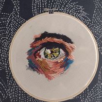Mi proyecto del curso: Pintar con hilo: técnicas de ilustración textil. Ilustração tradicional, Bordado, e Design têxtil projeto de ELENA MUELAS TEROL - 31.07.2022