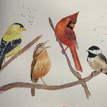 My project for course: Artistic Watercolor Techniques for Illustrating Birds. Traditional illustration, Watercolor Painting, Realistic Drawing, and Naturalistic Illustration project by wakerobinstudio - 07.31.2022