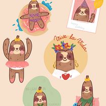 Mon projet du cours : Illustration kawaii : créez d'adorables personnages Ein Projekt aus dem Bereich Traditionelle Illustration und Design von Figuren von Anne-Laure G - 31.07.2022